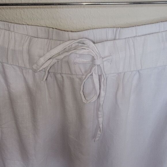 Zac & Rachel Nwt linen blend straight leg ankle pants size 3x - Picture 4 of 7